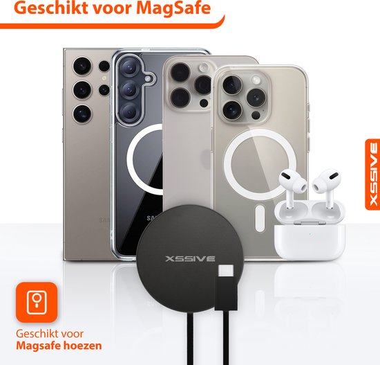15W Draadloze Magsafe Lader - Zwart