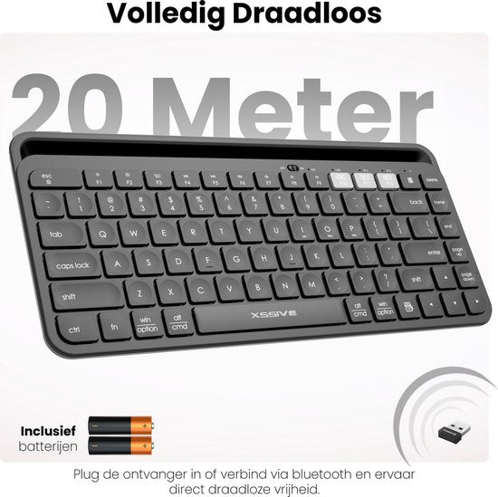 Bluetooth Draadloos Toetsenbord QWERTY