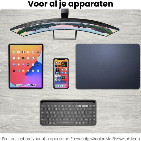 Bluetooth Draadloos Toetsenbord QWERTY