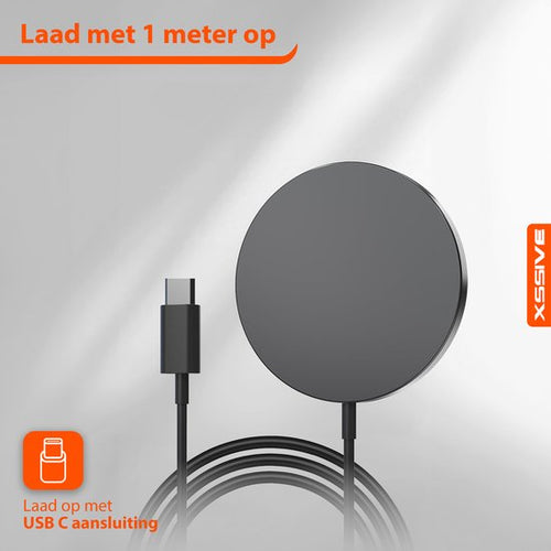 15W Draadloze Magsafe Lader - Zwart