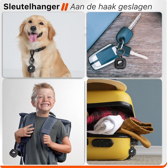 Case voor AirTag - Zwart