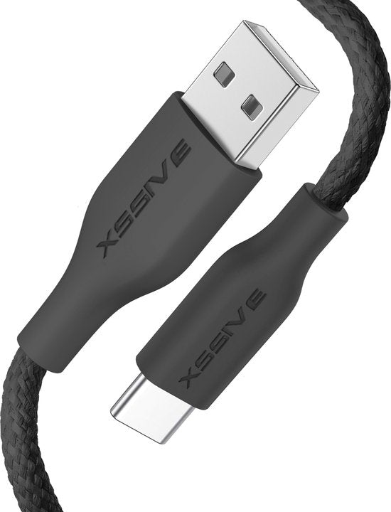 USB naar USB-C 1m - Zwart