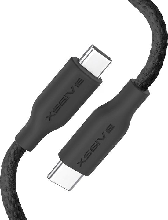 USB-C naar USB-C 1m - Zwart