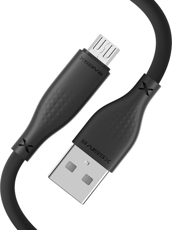Micro USB naar USB 2m - Zwart