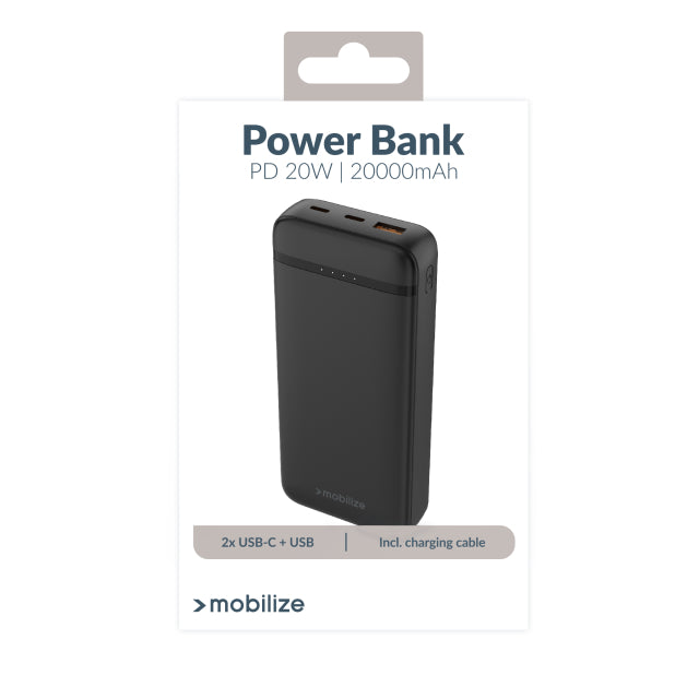 Power Bank 20000mAh PD 20W Black