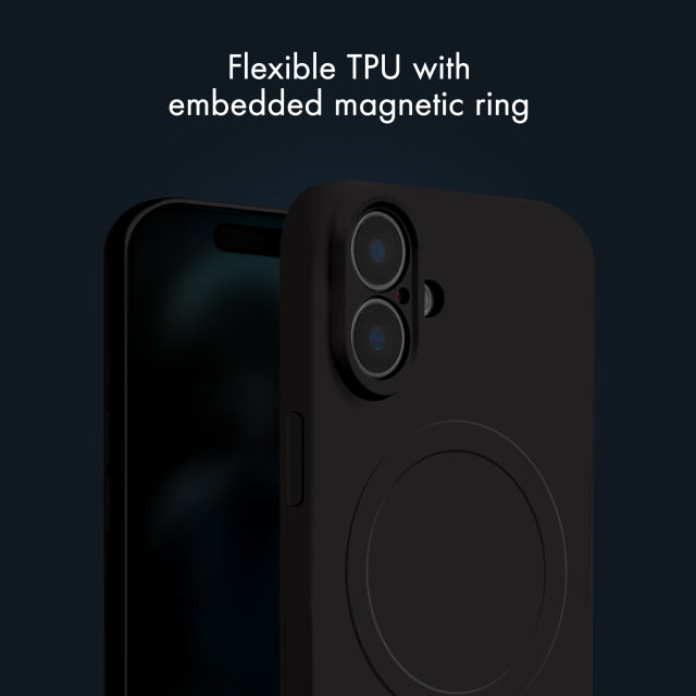 Back Case + Magsafe voor Apple iPhone 16 Black