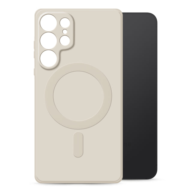 Back Case + Magsafe voor Samsung Galaxy S25 Ultra White