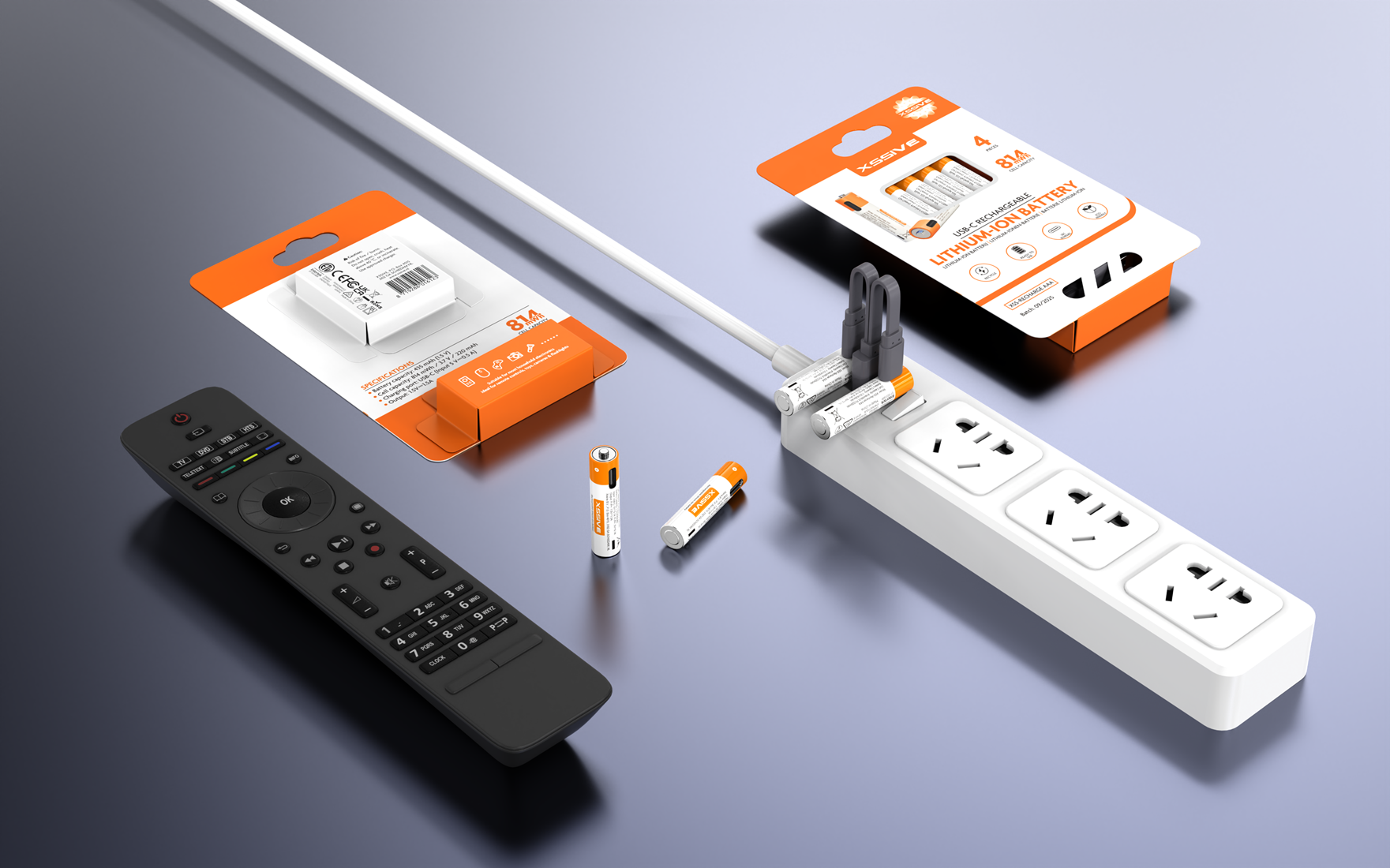 USB-C Oplaadbare Penlite AAA Batterij 4st.
